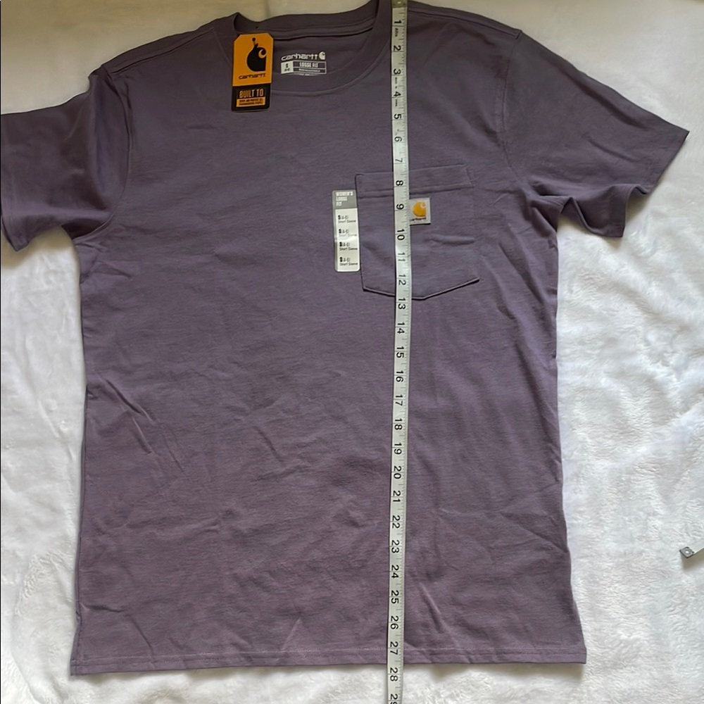 Carhartt women’s Short Sleeve Tee in Lavender - Picture 5 of 11